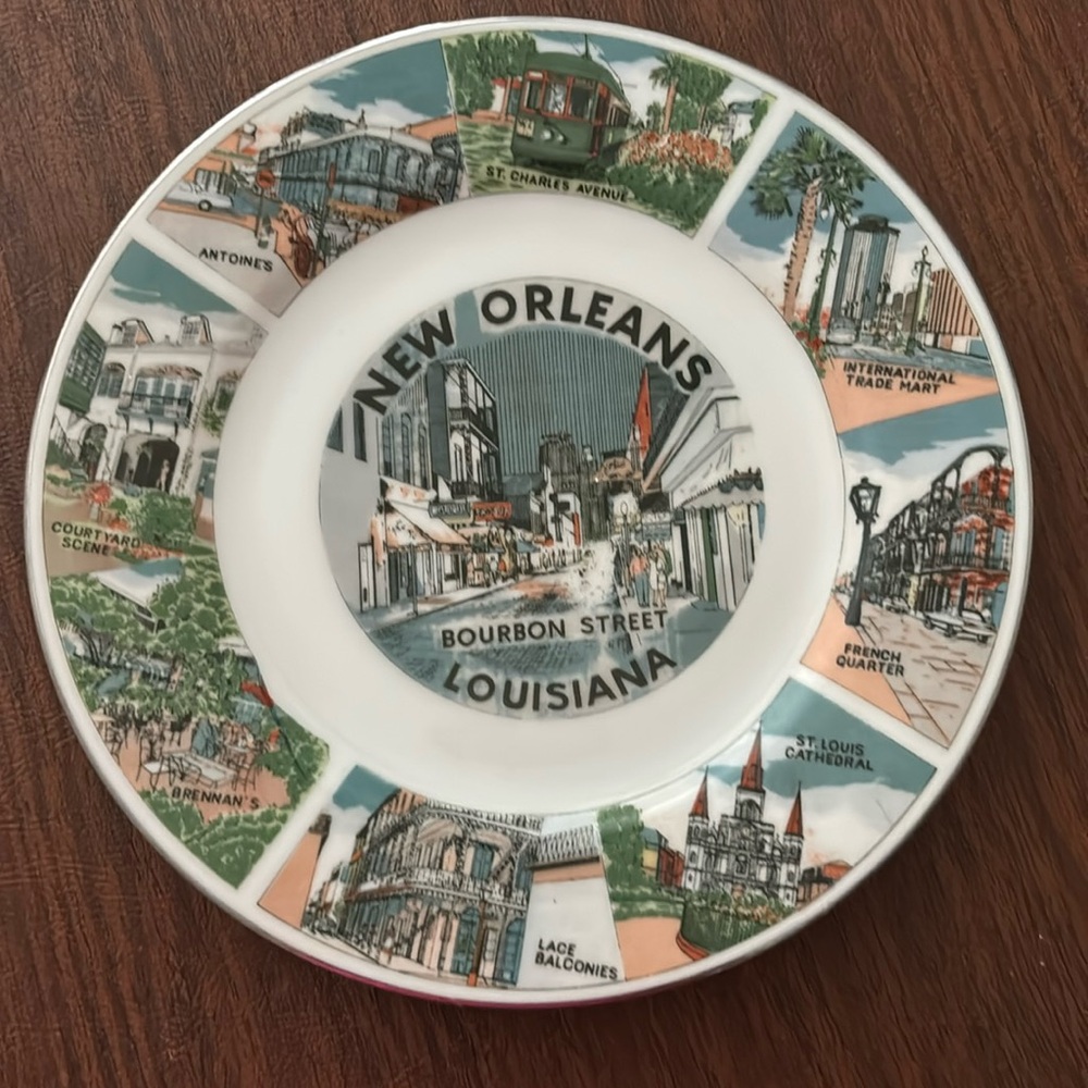 Vintage New Orleans Decorative Plate